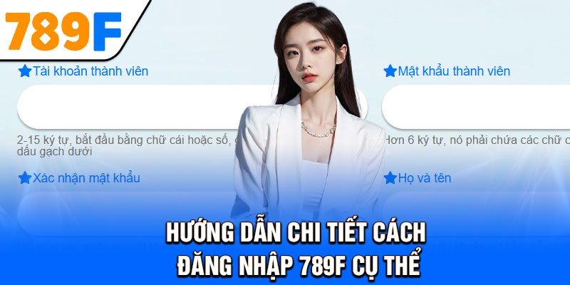 Hướng dẫn chi tiết cách đăng nhập 789F cụ thể